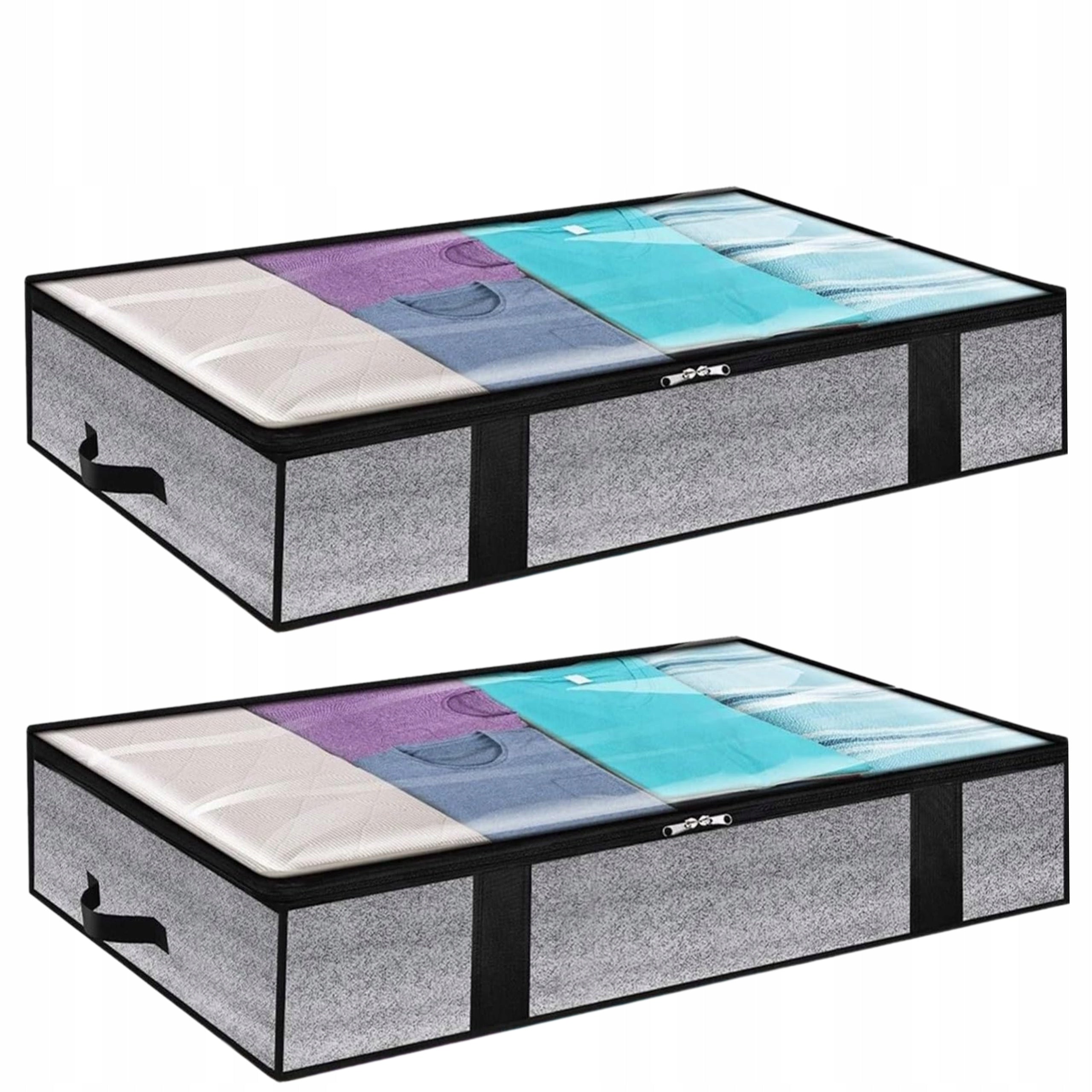 Organizer set of 2 pcs wardrobe bag for bedding clothes large under the bed Brand EdiBazzar