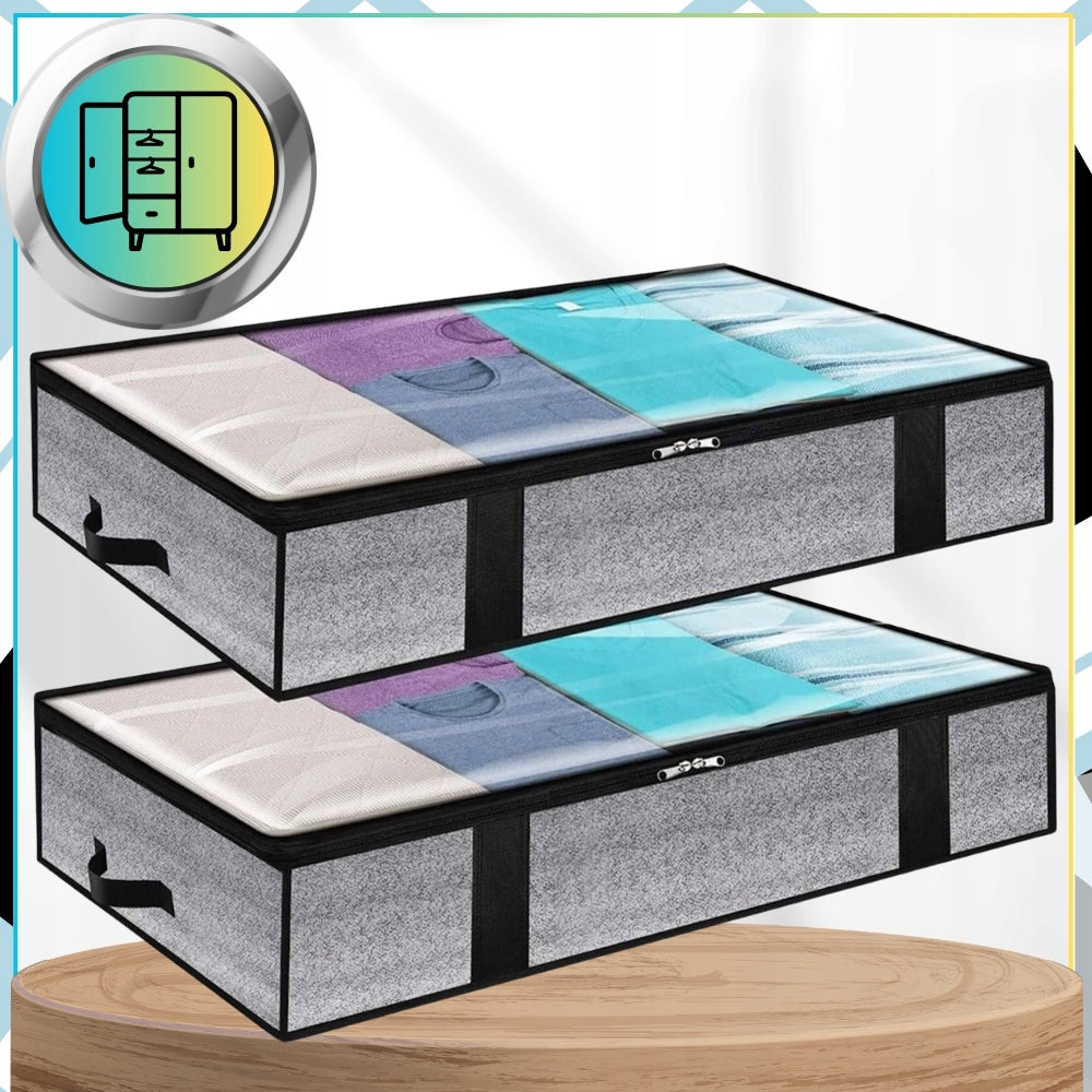 Organizer set of 2 pcs wardrobe bag for bedding clothes large under the bed Kind wardrobe organizer