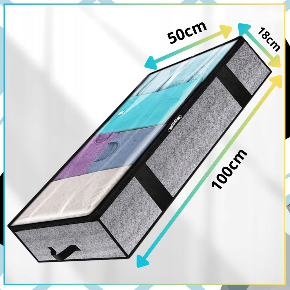 Organizer set of 2 pcs wardrobe bag for bedding clothes large under the bed Length 100 cm