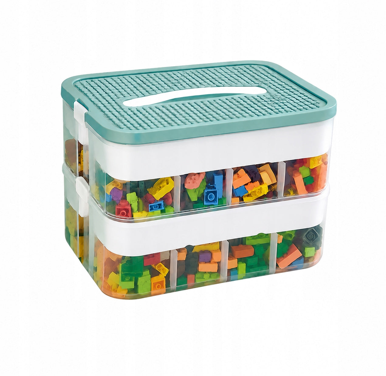 Organizer toy container with compartments 2-level 22x30x22cm (D900) Manufacturer code D900