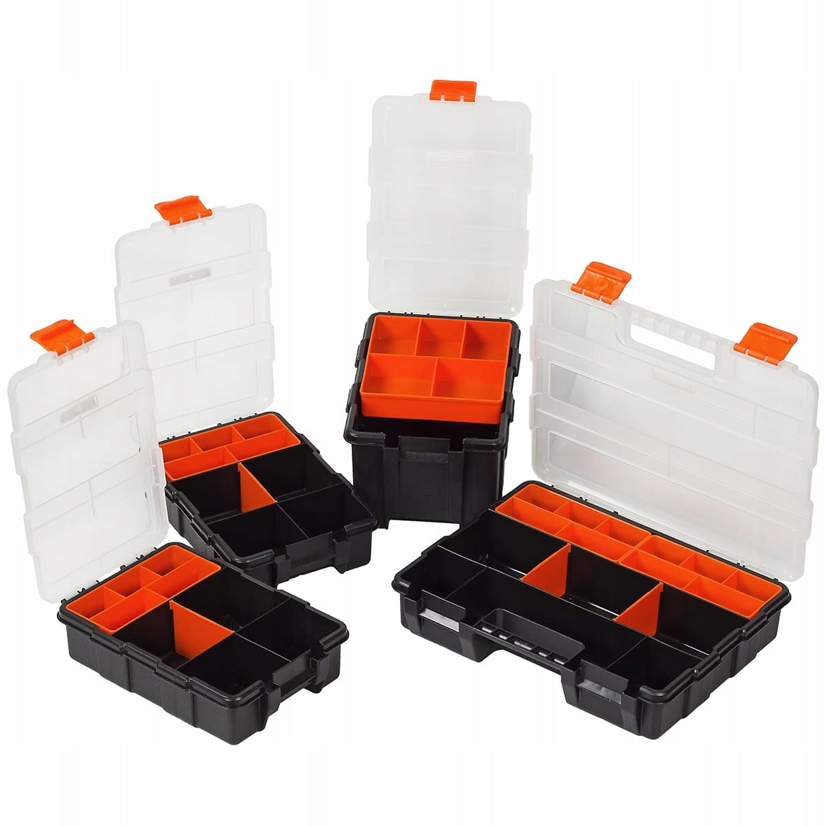 Organizer workshop container 4in1 Lockable PP SET Tactix Brand Tactix