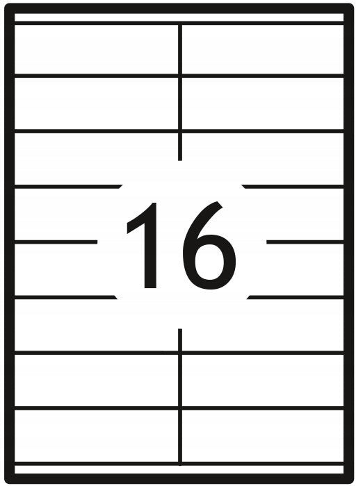 Organizing Self-Adhesive OFFICE LABELS White For Archive 105x35 Grand Label length 105 mm