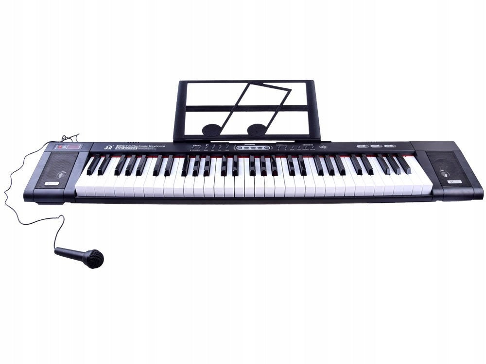 Vaikiškas pianinas 61 apšviečiamas klavišas, MQ6151L