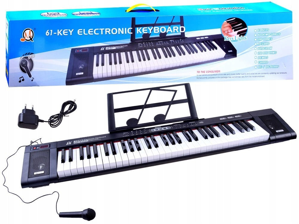 Vaikiškas pianinas 61 apšviečiamas klavišas, MQ6151L