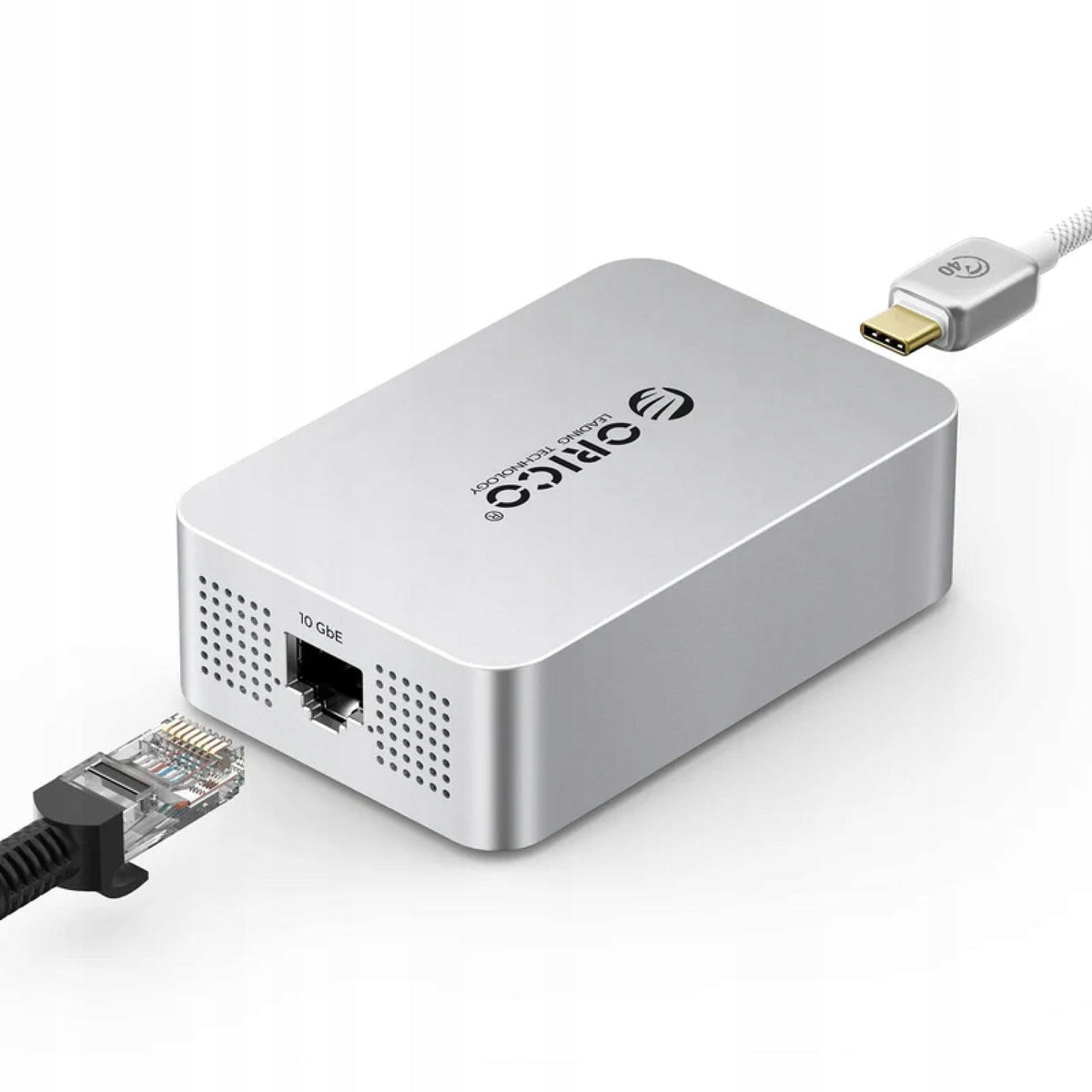 Orico RJ45 10 Gbps to USB-C Thunderbolt 5/4/USB4 Network Adapter Manufacturer code REA-10