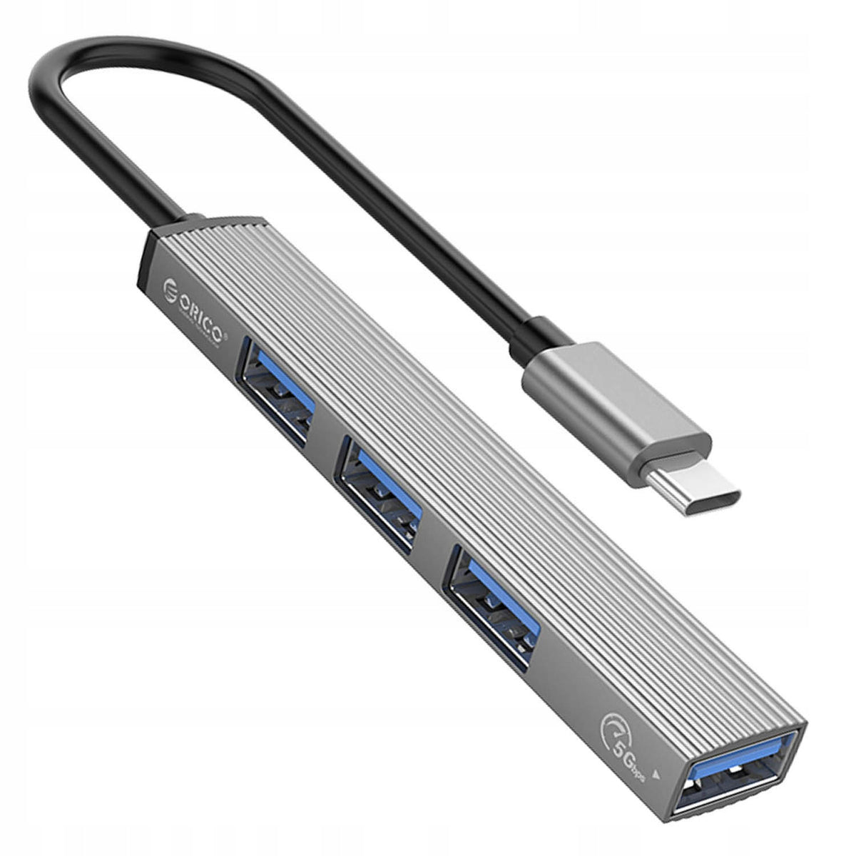 Orico USB-C Hub, USB-A 5Gbps, 3*USB-A 2.0, alumini