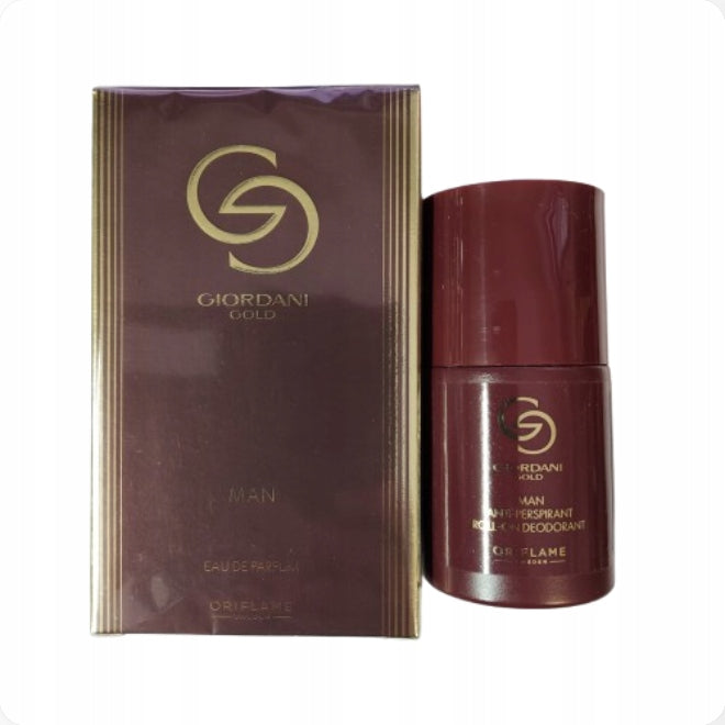 Oriflame Giordani Gold Man Eau de Parfum and Ball Deodorant Set Manufacturer code 32155, 32176