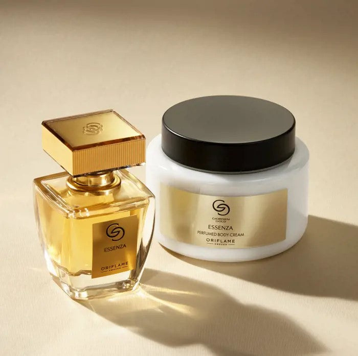 Oriflame Set Giordani Gold Essenza perfume + perfumed cream Packaging status original