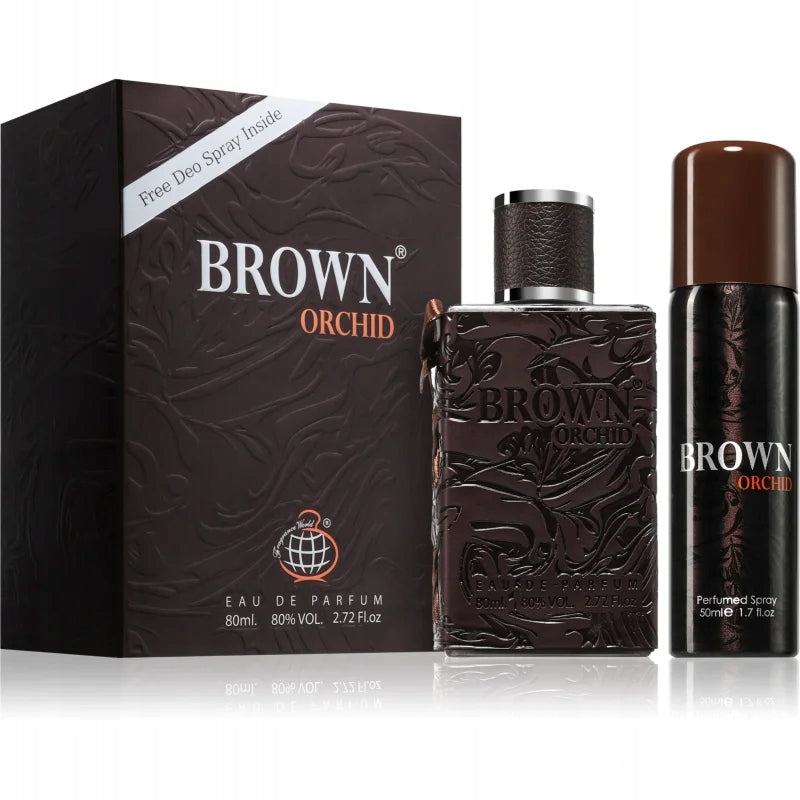 Original Arab Perfume Fragrance World BROWN ORCHID 80ml+ Deo