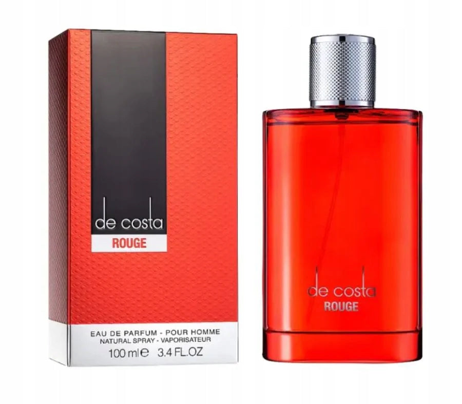 Original Arab Perfume Fragrance World DE COSTA ROUGE 100ml EDP+FREEBIE Packaging status original