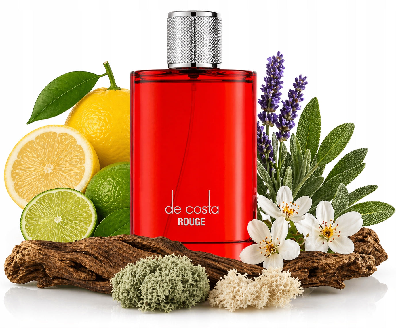 Original Arab Perfume Fragrance World DE COSTA ROUGE 100ml EDP+FREEBIE