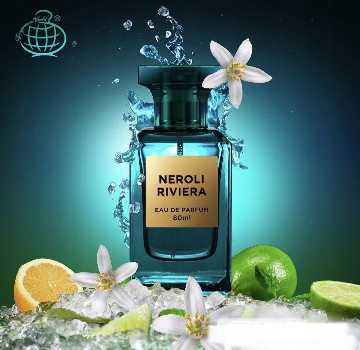 Original Arab Perfume Fragrance World NEROLI RIVIERA 80ml EDP+FREEBIE Manufacturer code 6290360373348