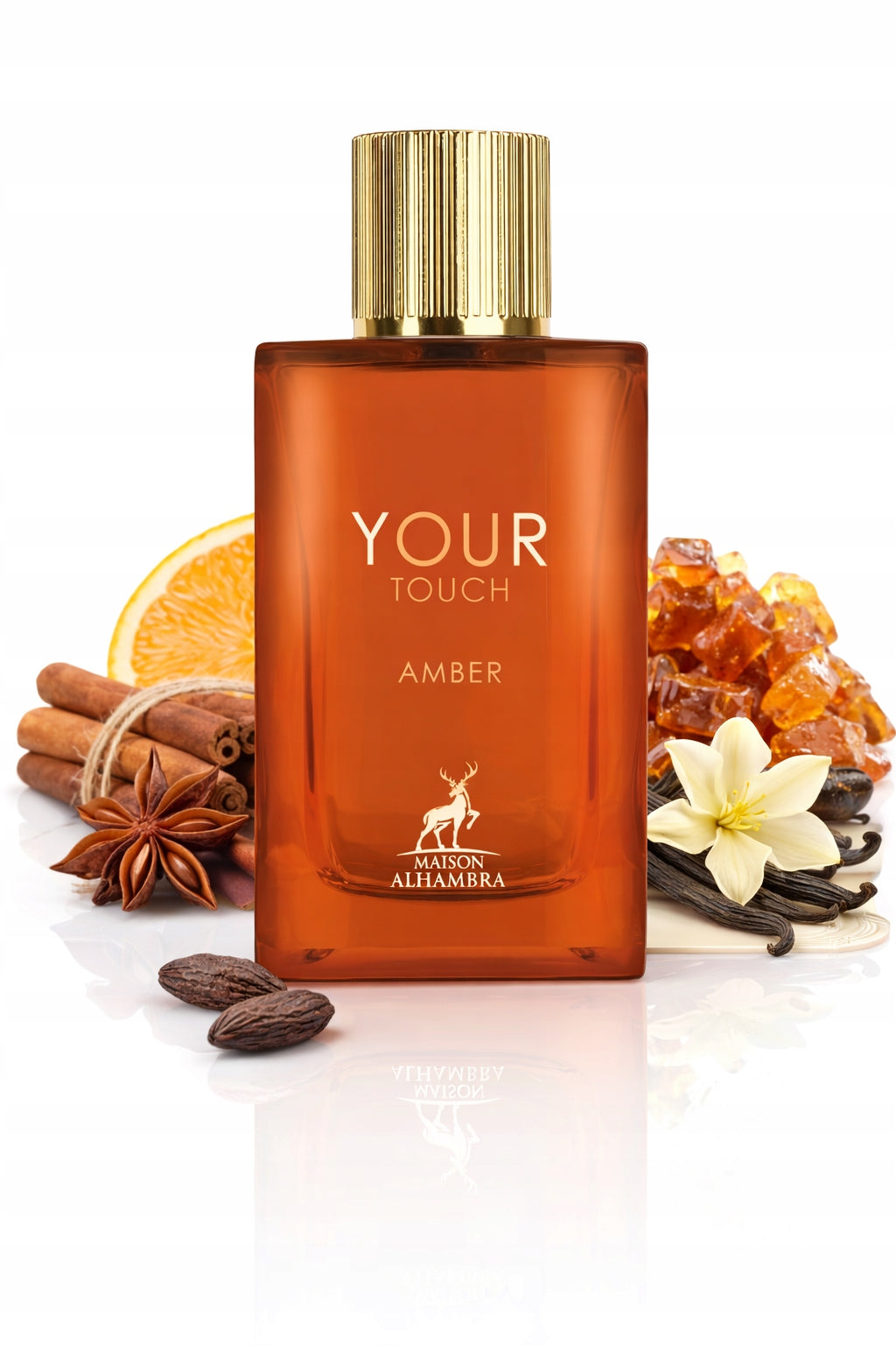 Original Arab Perfume Maison Alhambra YOUR TOUCH AMBER 100ml+FREEBIE! Manufacturer code 6290362340973