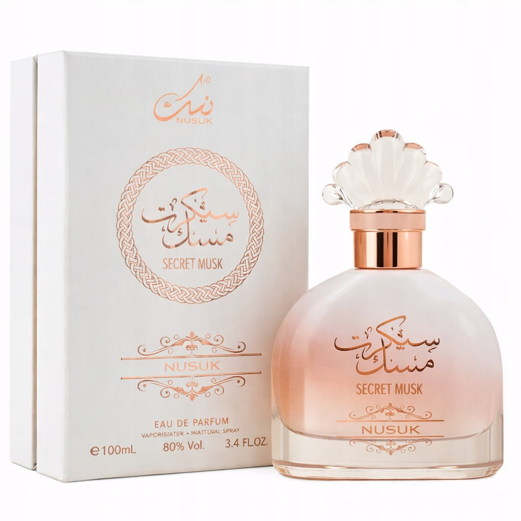 Original Arab Perfume Nusuk SECRET MUSK 100ml Unisex+FREEBIE! Packaging status original