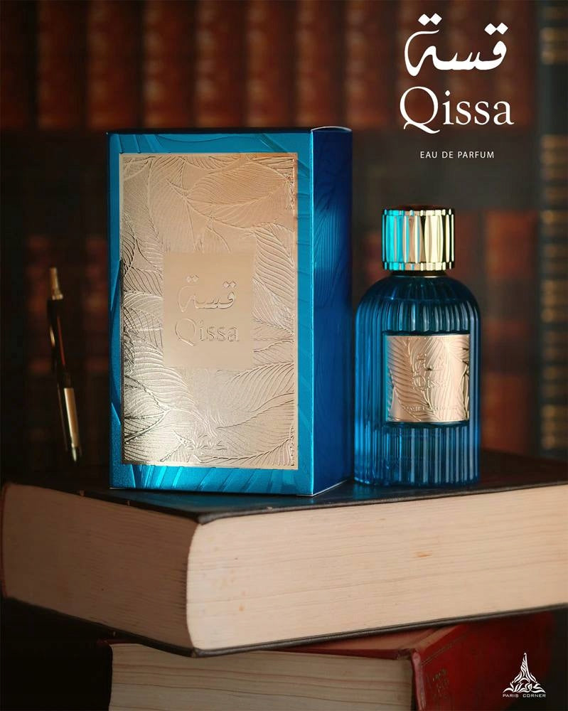 Original Arab Perfume Paris Corner QISSA BLUE 100ml EDP+FREEBIE! Manufacturer code 5907097211584