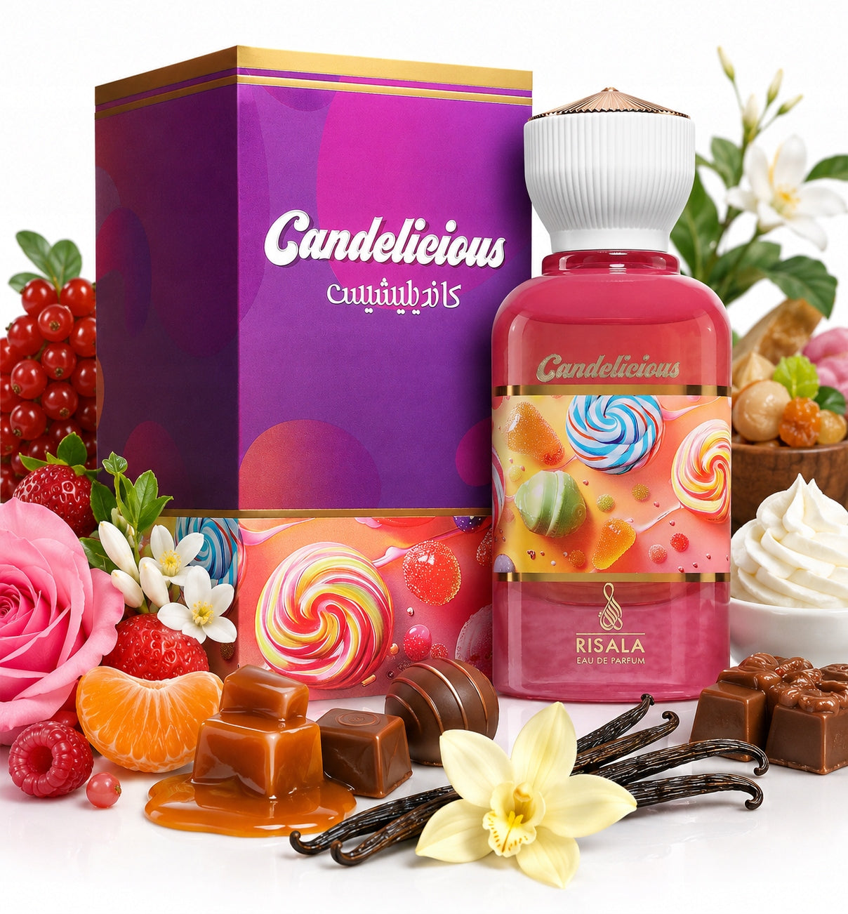 Original Arab Perfume Risala Elite CANDELICIOUS 100ml EDP+FREEBIE!
