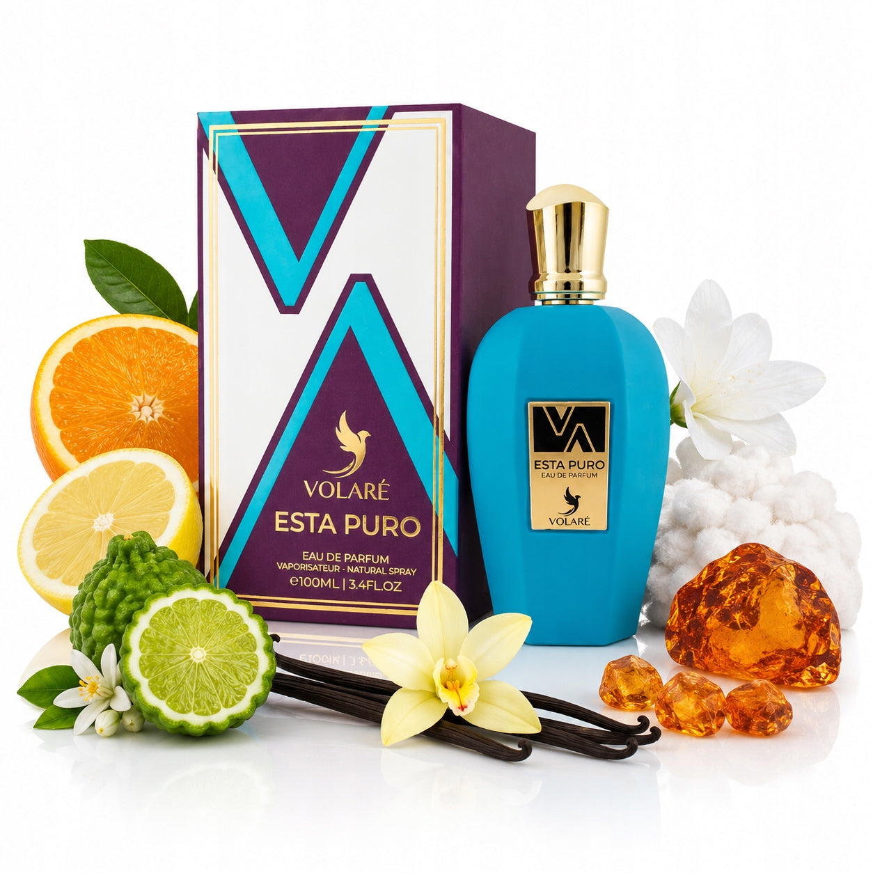 Original Arab Perfume Volare ESTO PURA 100ml EDP+FREEBIE!