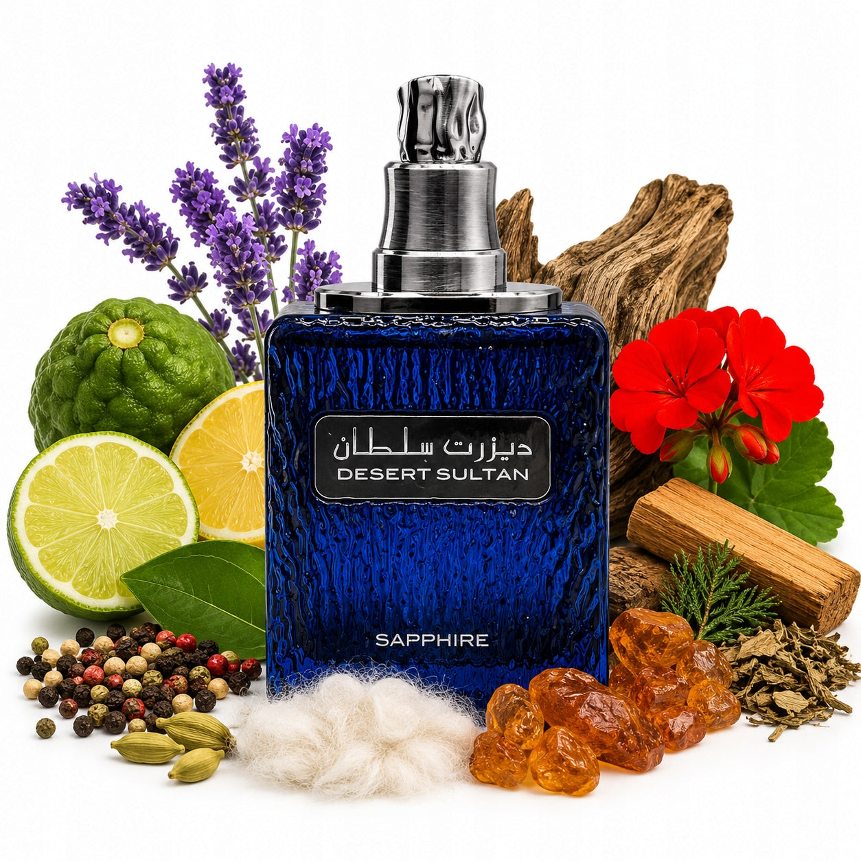 Original Arabic Perfume Ard Al Zaafaran DESERT SULTAN SAPPHIRE 100ml+GR