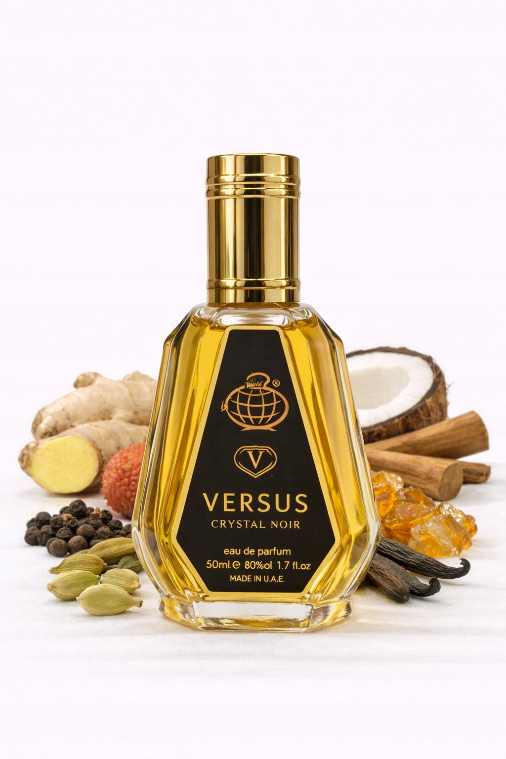 Original Arabic Perfume Fragrance World VERSUS CRYSTAL NOIR 50ml EDP