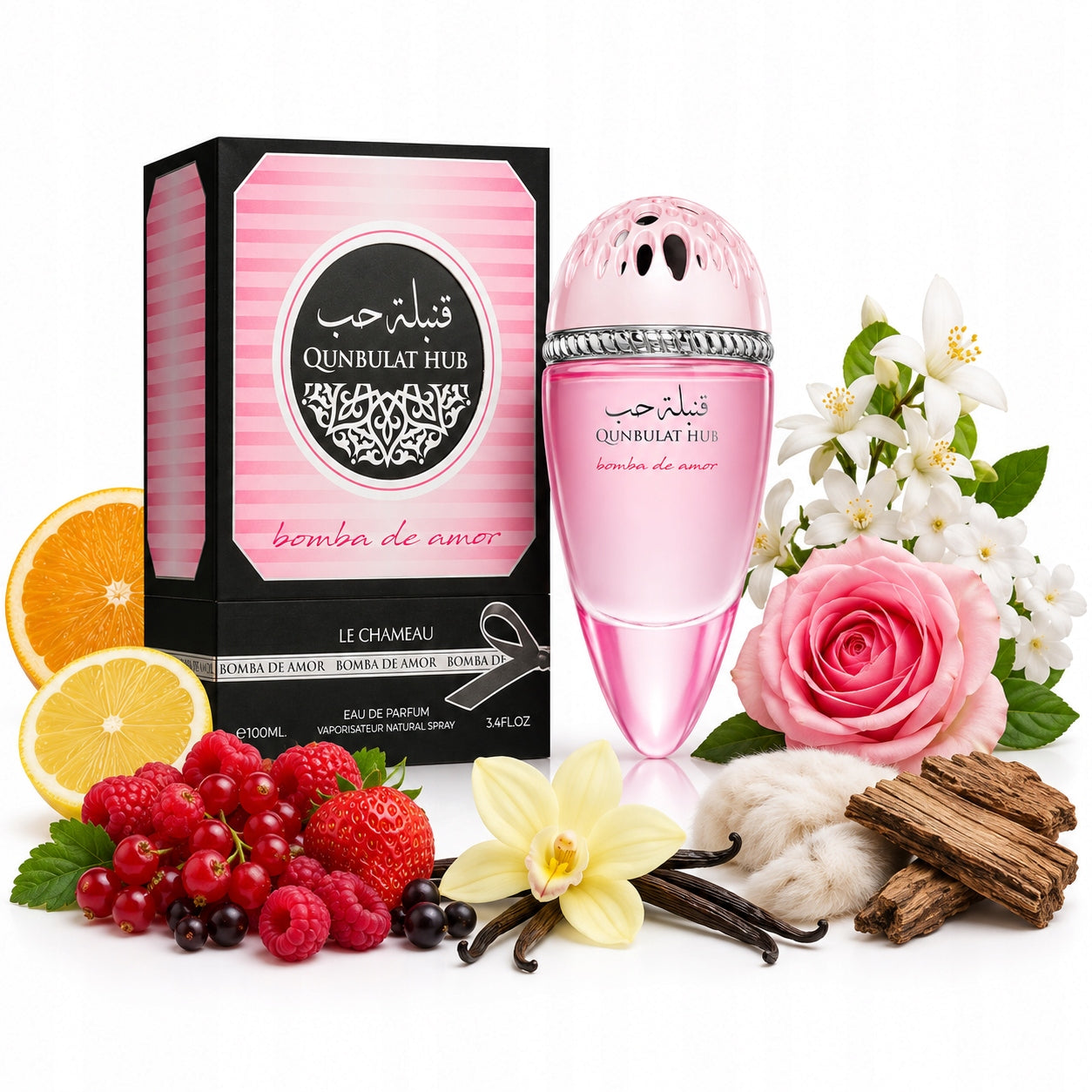 Original Arabic Perfume Le Chameau QUNBULAT HUBBOMBA DE AMOR 100ml+GR Packaging status original