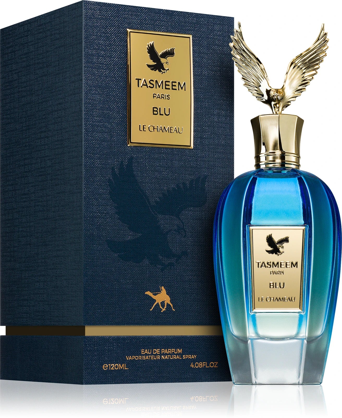 Original Arabic Perfume Le Chameau TASMEEM PARIS BLUE 120ml EDP+FREEBIE!
