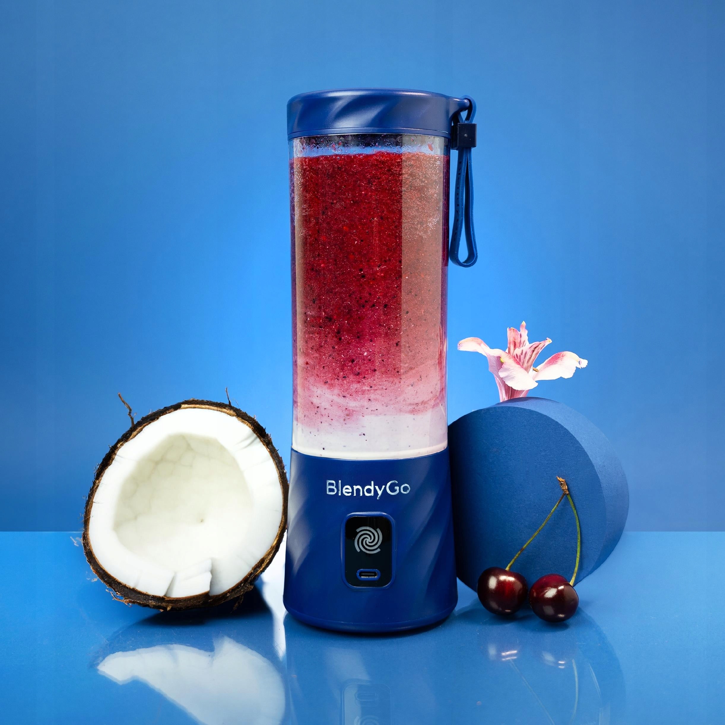 Original Blender BlendyGo 3 - Wireless Chalice USB 550ml + OSHEE Brand BlendyGo