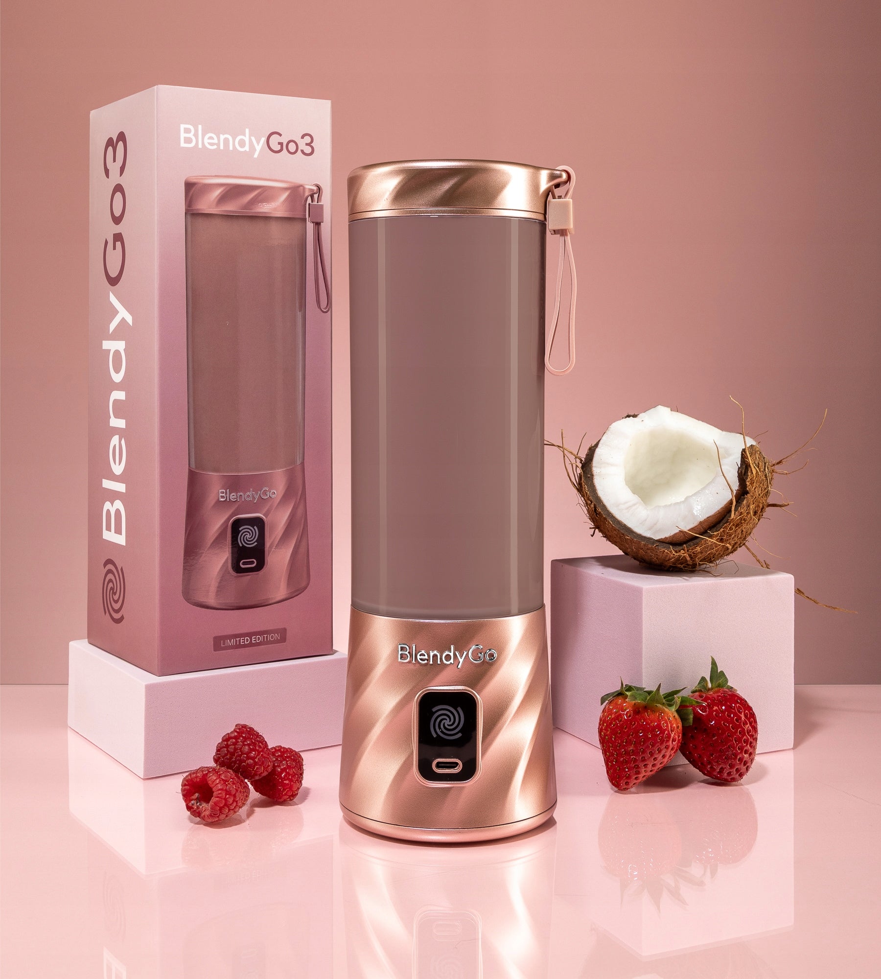 Original Blender BlendyGo 3 - Wireless USB | Next Generation Blender Packaging status original