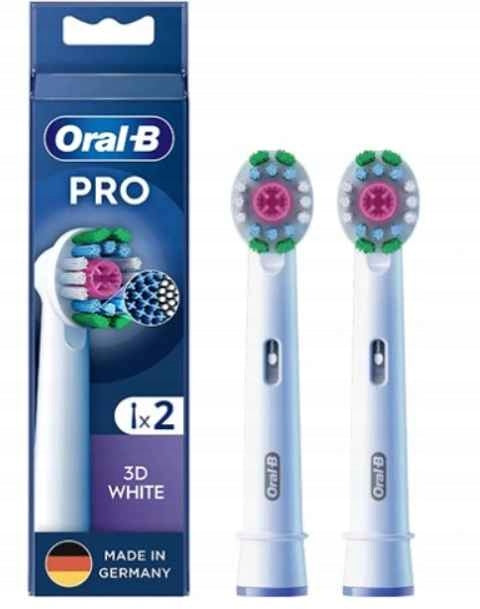 Original Braun toothbrush tips Oral-B EB18 3D White 2 pcs. Brand Oral-B