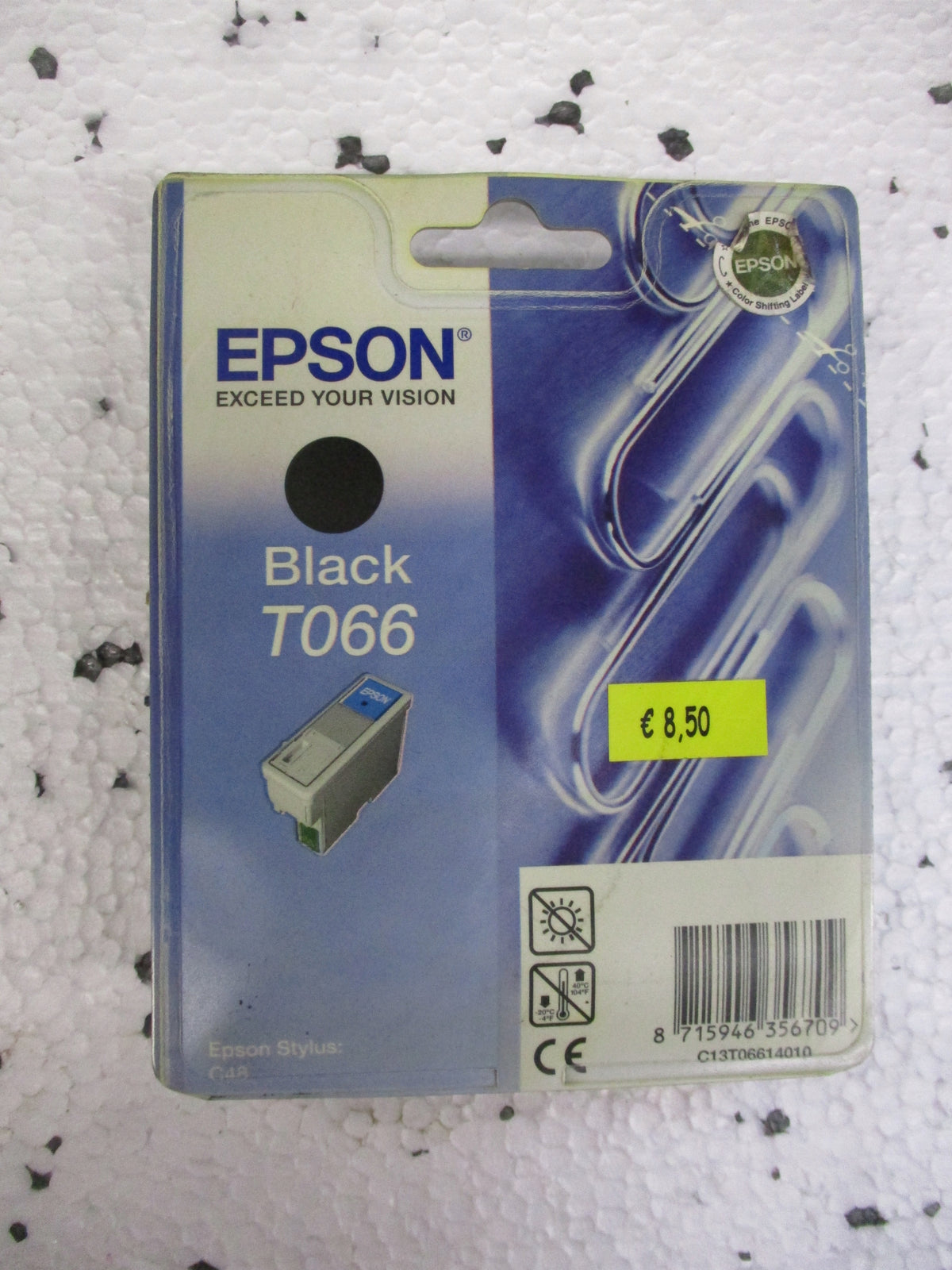 Original Epson T066 T0661 BLACK Ink