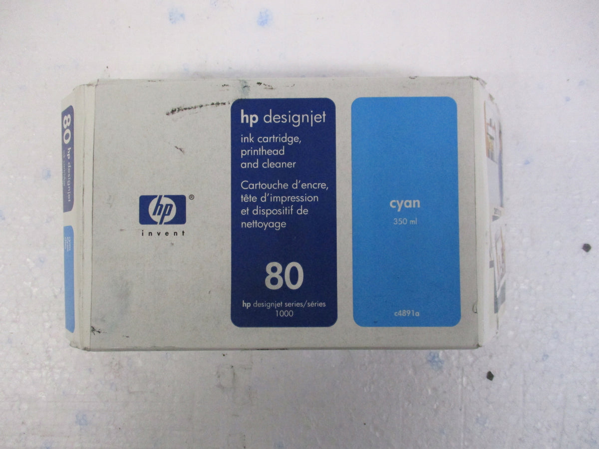 Original HP 80 C4891a Cyan Ink Cartridge