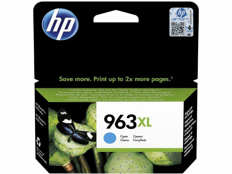 Original Ink HP 963 XL Blue Cyan 3JA27AE