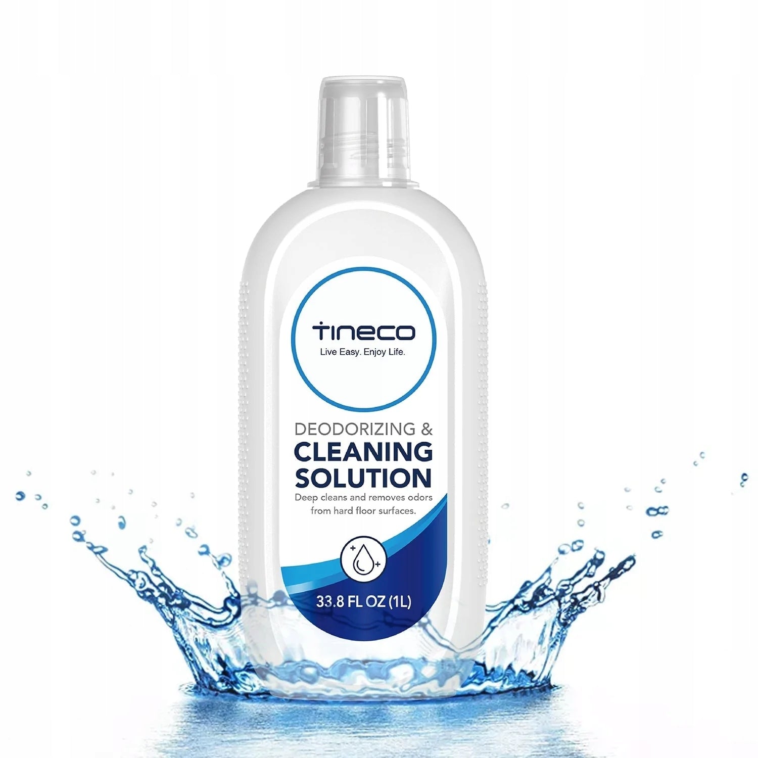 Original Liquid Tineco Deodorizing & Cleaning Solution 1L, has a measuring cup
