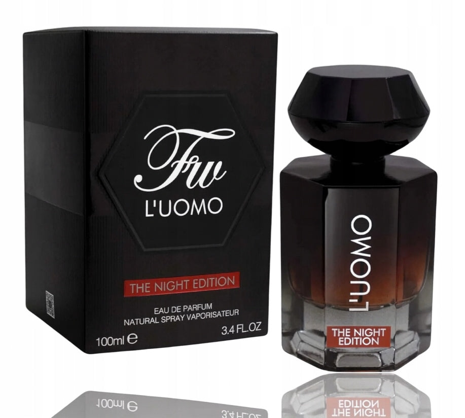 Original Perfume Fragrance World L'UOMO THE NIGHT EDITION 100ml Packaging volume 100 ml