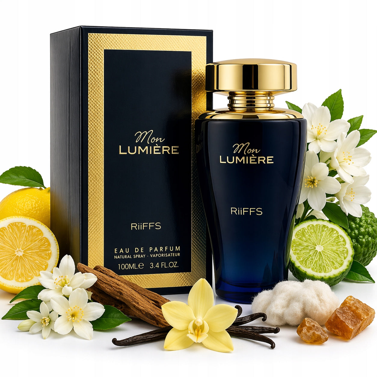 Original Riiffs MON LUMIERE 100ml EDP+FREEBIE! Packaging status original