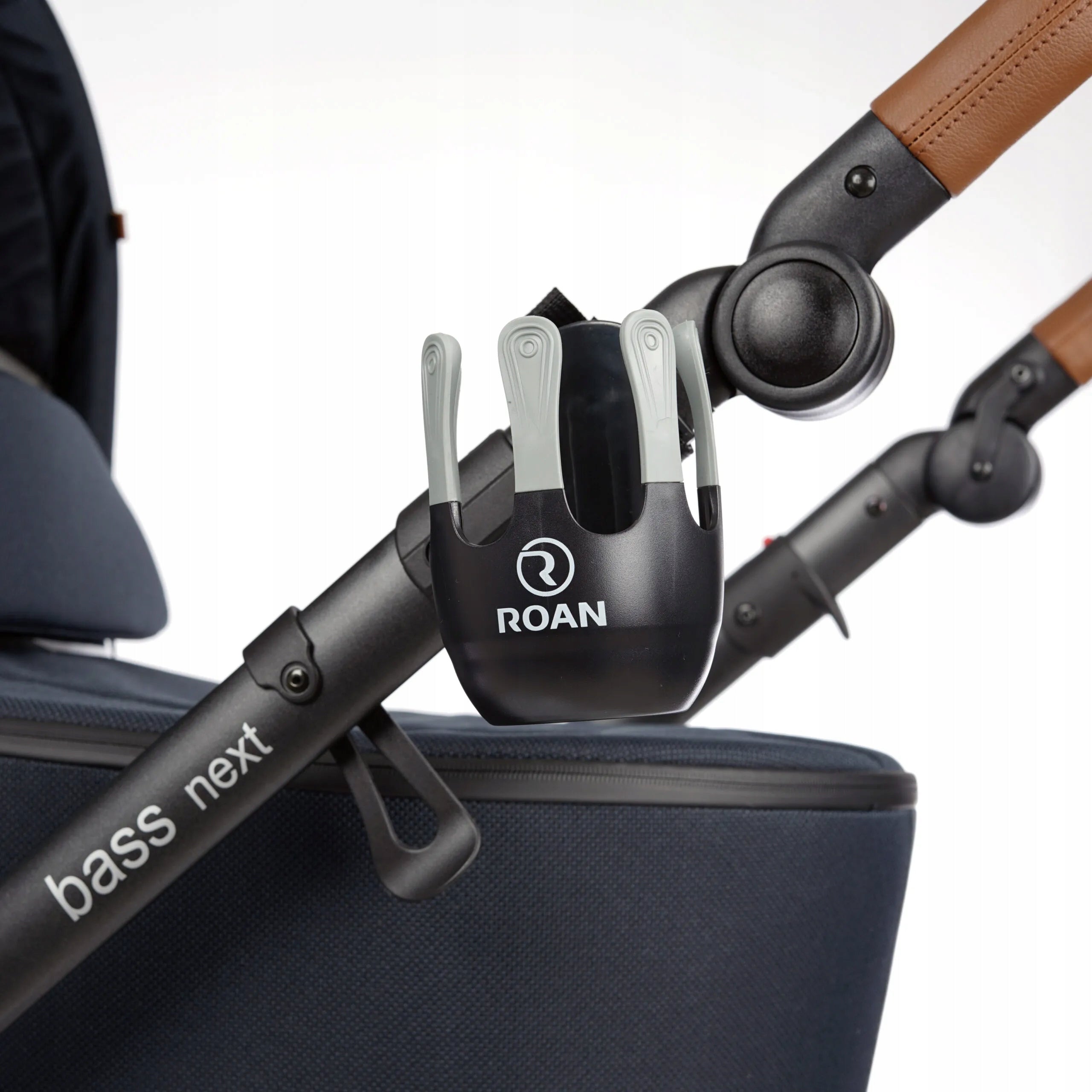 Original Roan Ivi Stroller Cup Holder, Bass Next, Bloom, Bass Soft Packaging status original