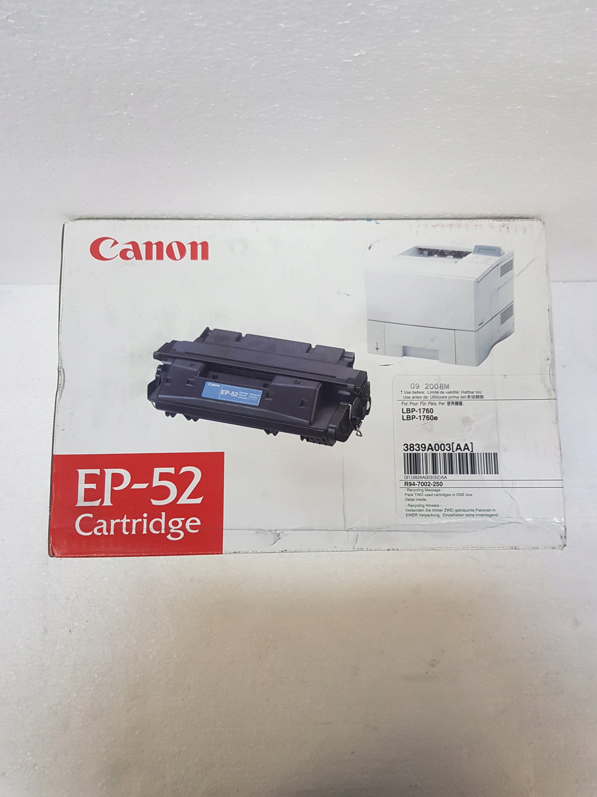 Original Toner Cartridge Canon EP-52