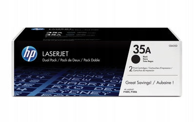 Original Toner Cartridge HP 35A two-pack black (black) CB435AD