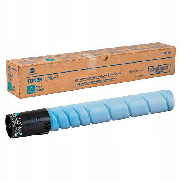 Original Toner Cartridge Konica Minolta TN321C A33K450 C224 C284 C364 blue