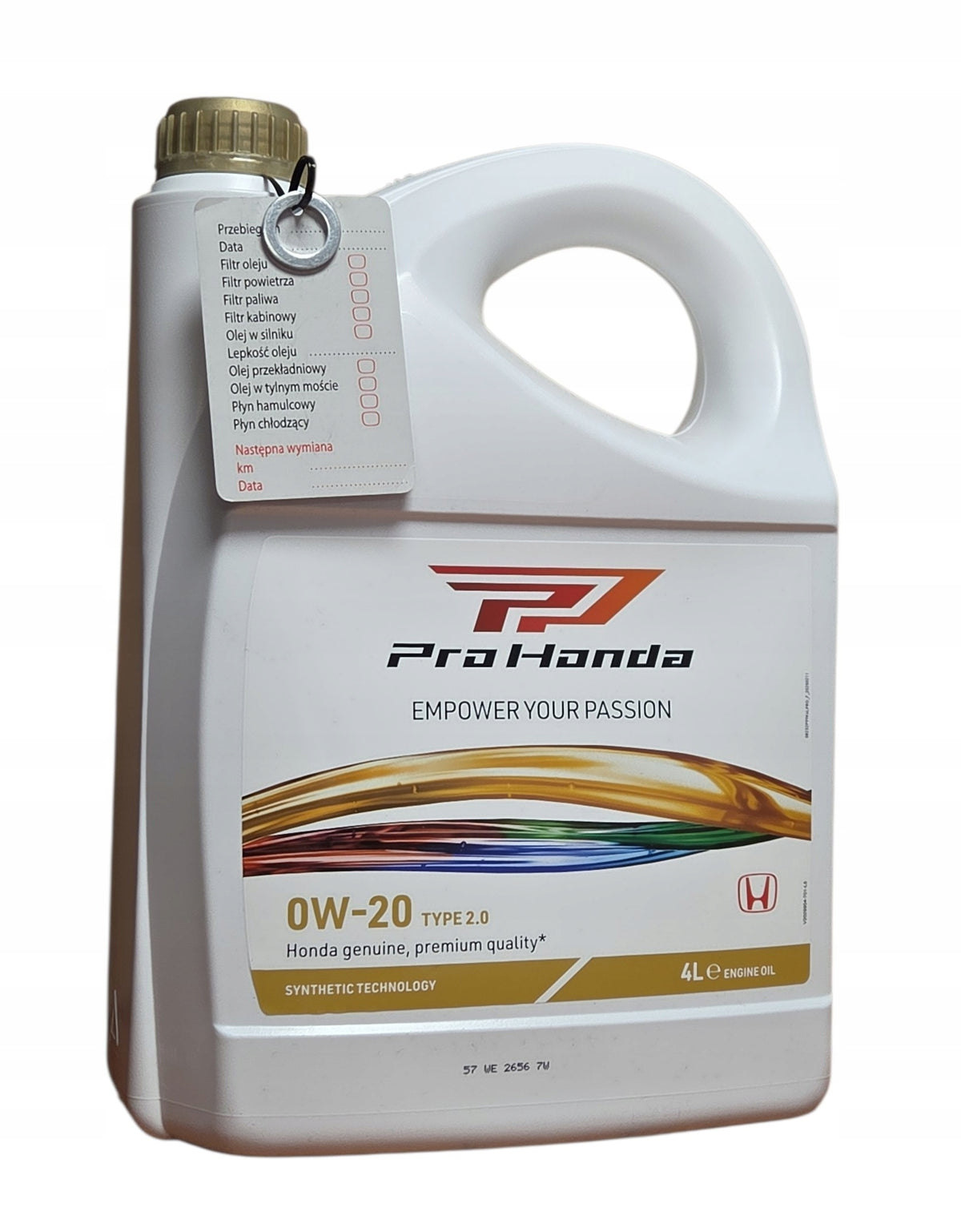 Original engine oil HONDA 0W20 type 2.0 4l 08232P99K4LPRO