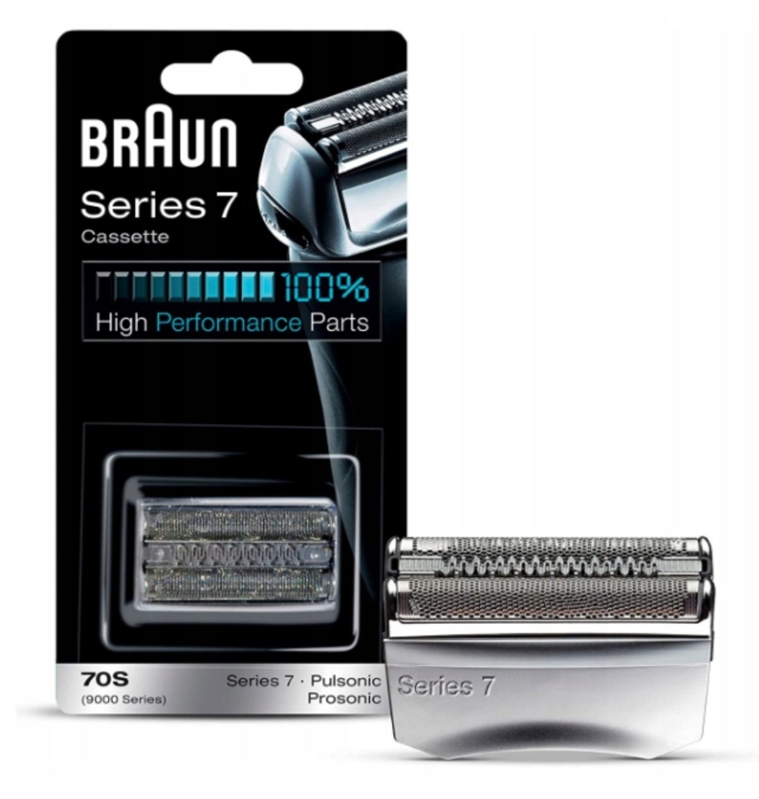 Original head Braun Series 7 70S foil Pulsonic Prosonic cassette 9000 Manufacturer code 2035