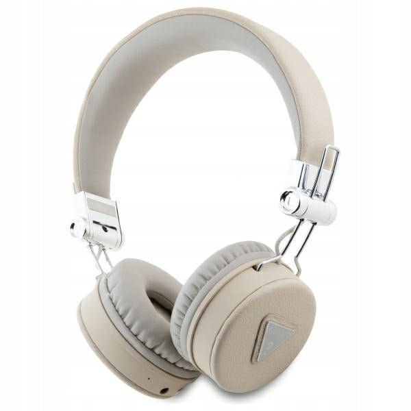 Original headphones Guess on-ear Bluetooth ENC beige