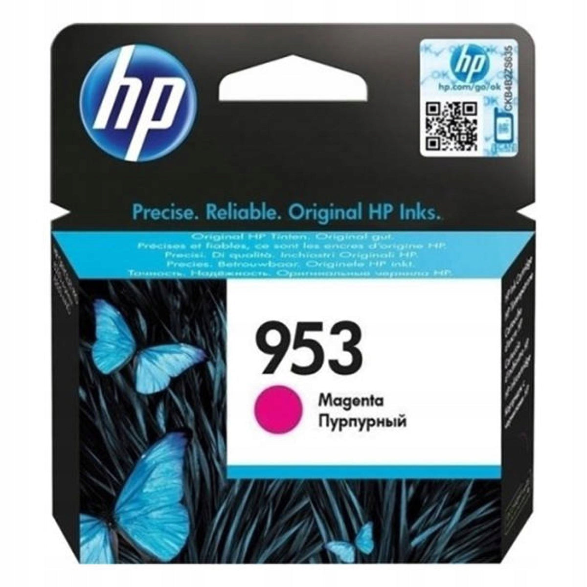 Original ink HP 953 blue F6U12AE