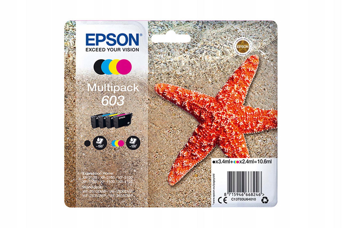 Original ink set Epson 603 C13T03U64010 for Expression Hom printers