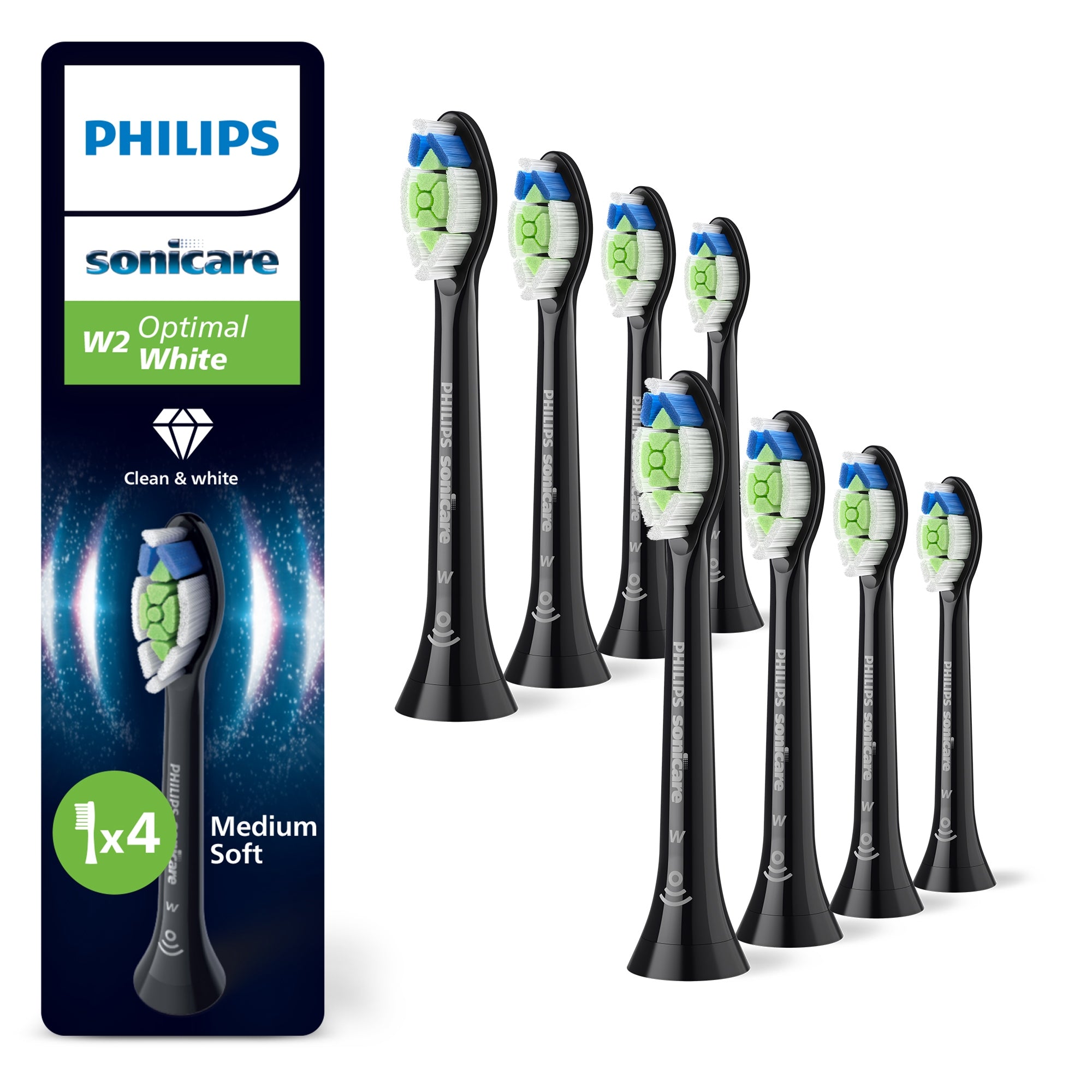 Original tips PHILIPS Sonicare Medium soft fibers 8 pcs.