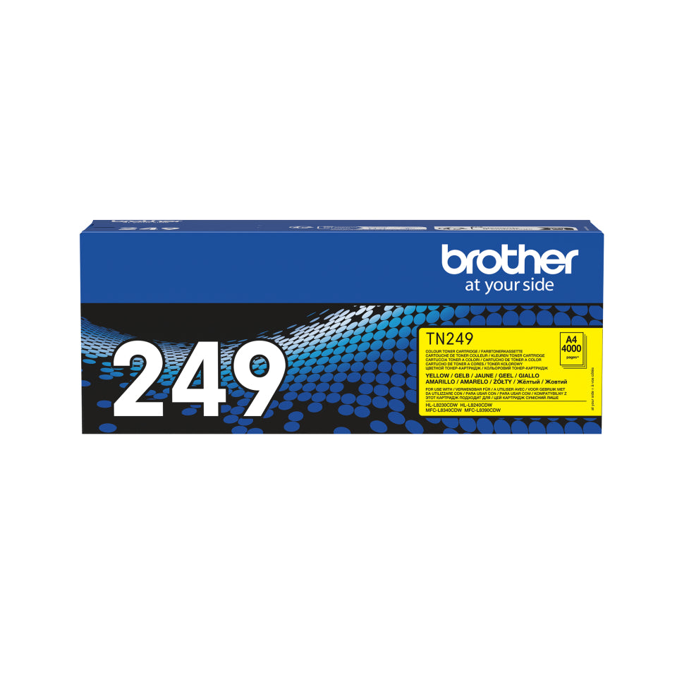 Original toner Brother TN249Y TN-249Y yellow (yellow) 4000 pages