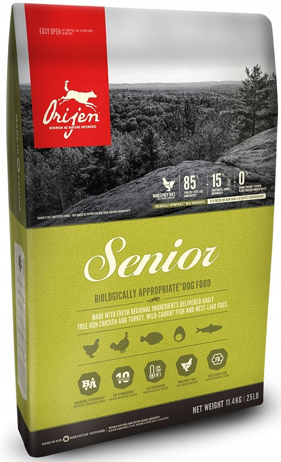 Orijen Senior 11,4kg - Complete food for older dogs Product weight 11.4 kg