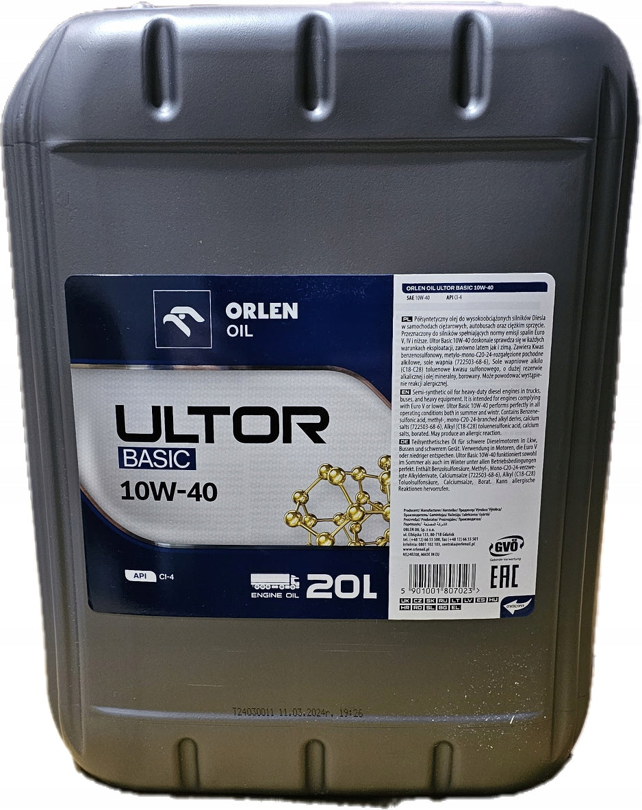 Orlen Oil Ultor Basic 10W40 20l