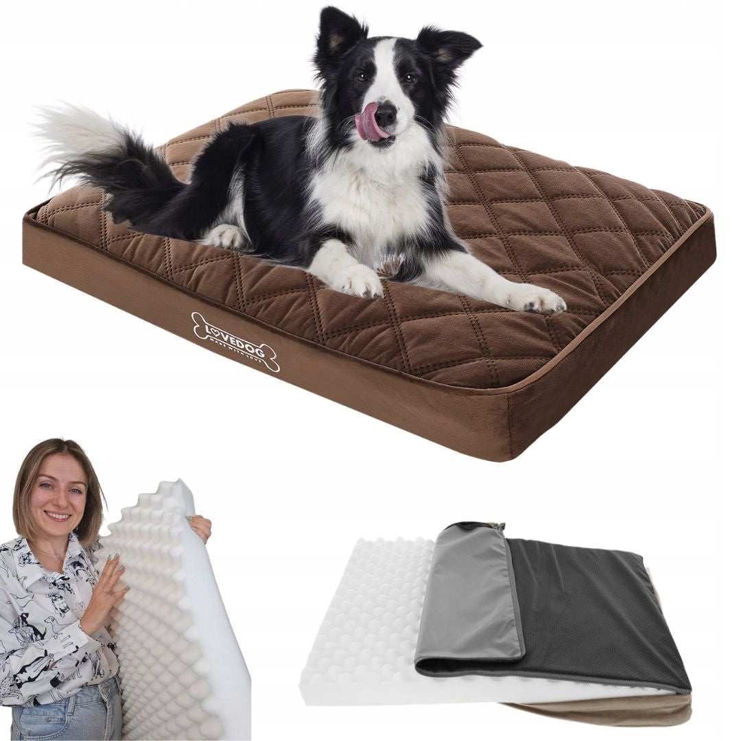 Orthopedic Bed Dog Mattress PIK L 90x60 Mat Large Soft Bed