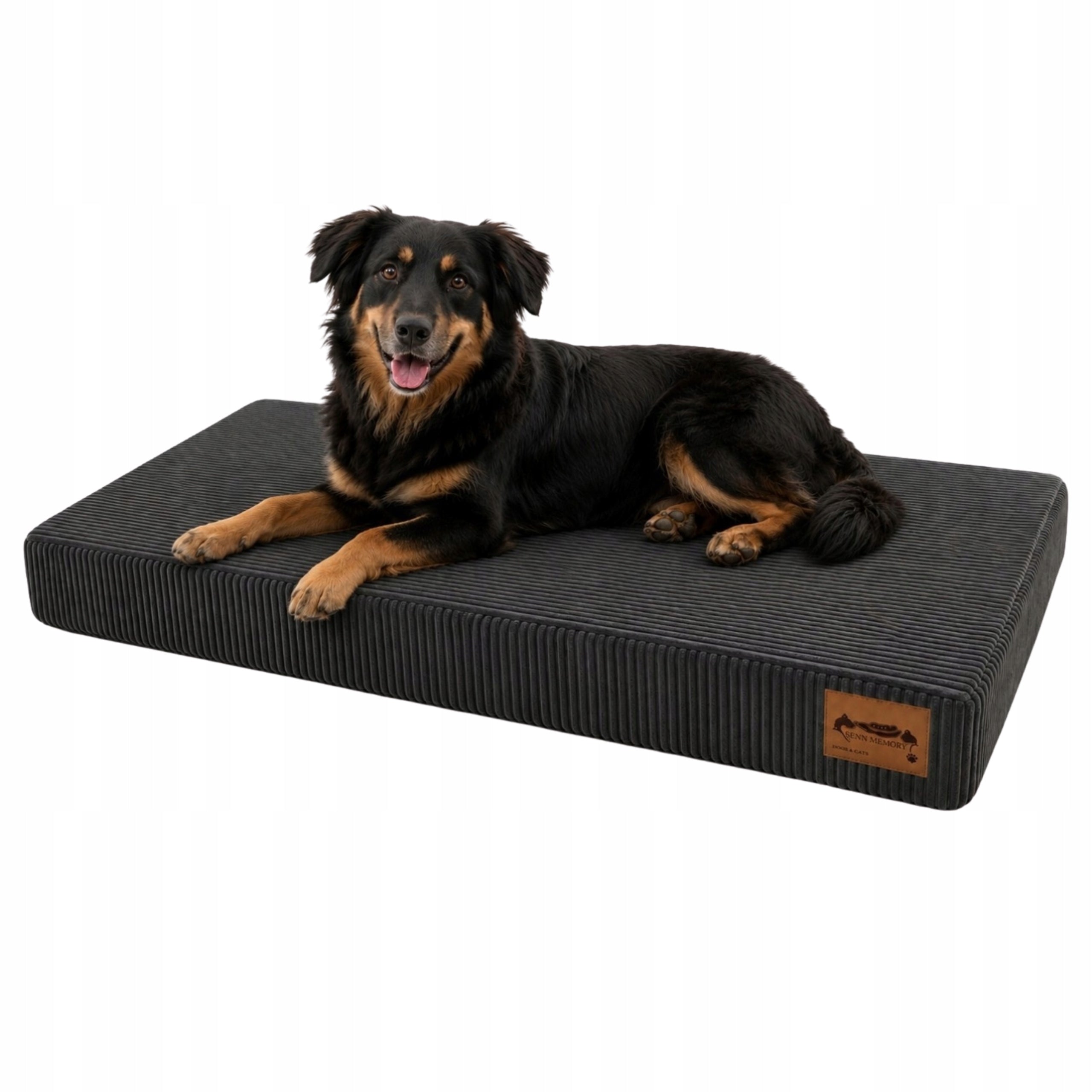 Orthopedic Dog Bed 110x70x10 cm Foam Mattress Soft Grey