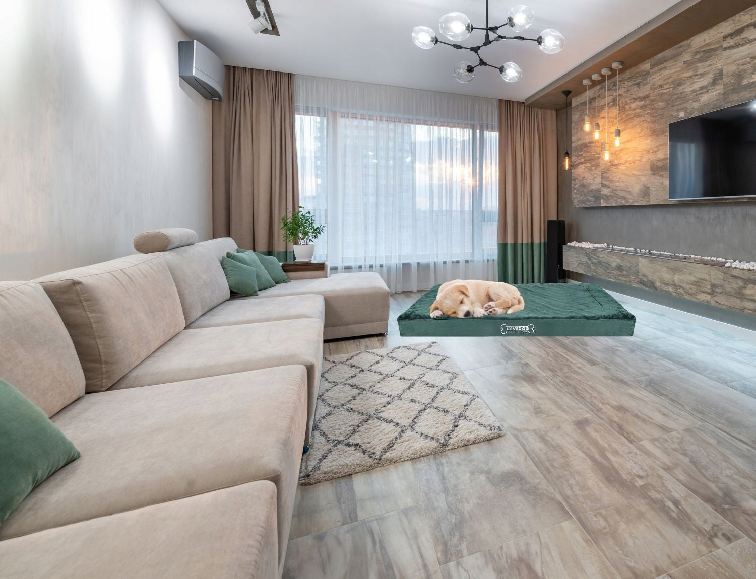 Orthopedic Dog Bed Mattress M 70x55 Mat Waterproof Bedding Length 70 cm